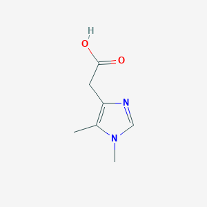 molecular formula C7H10N2O2 B12862066 2-(1,5-Dimethyl-1H-imidazol-4-yl)acetic acid 