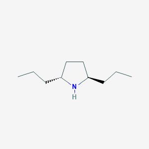 molecular formula C10H21N B12862069 (2R,5R)-2,5-dipropylpyrrolidine 