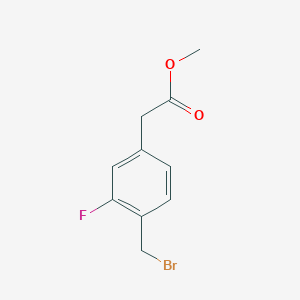 Methyl 4-(bromomethyl)-3-fluorophenylacetate