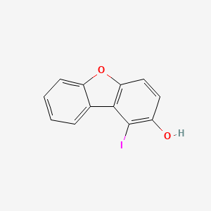 molecular formula C12H7IO2 B12862106 1-Iododibenzo[b,d]furan-2-ol 