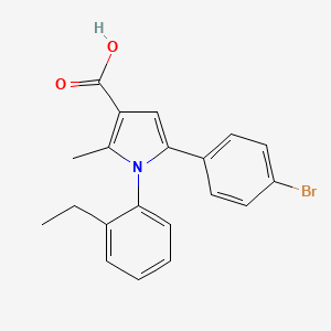 5-(4-bromophenyl)-1-(2-ethylphenyl)-2-methyl-1H-pyrrole-3-carboxylic acid