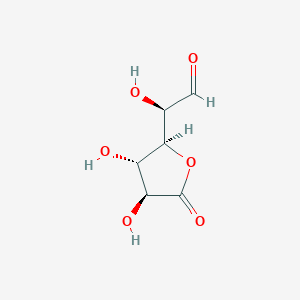 molecular formula C6H8O6 B12862168 (R)-2-((2S,3S,4S)-3,4-Dihydroxy-5-oxotetrahydrofuran-2-yl)-2-hydroxyacetaldehyde 