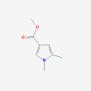 molecular formula C8H11NO2 B12862174 Methyl 1,5-dimethyl-1H-pyrrole-3-carboxylate 