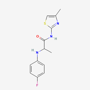 2-(4-Fluoro-phenylamino)-N-(4-methyl-thiazol-2-yl)-propionamide