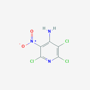 molecular formula C5H2Cl3N3O2 B12862234 2,3,6-Trichloro-5-nitropyridin-4-amine 