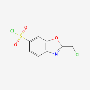 2-(Chloromethyl)benzo[d]oxazole-6-sulfonyl chloride