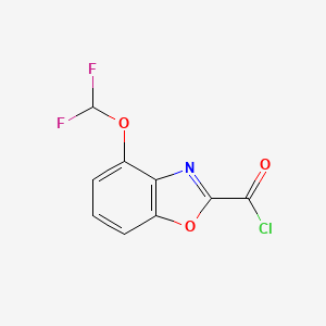 4-(Difluoromethoxy)benzo[d]oxazole-2-carbonyl chloride