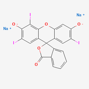 Sodium 2',4',7'-triiodo-3-oxo-3H-spiro[isobenzofuran-1,9'-xanthene]-3',6'-bis(olate)