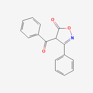 molecular formula C16H11NO3 B12862338 4-Benzoyl-3-phenyl-5-isoxazolone 