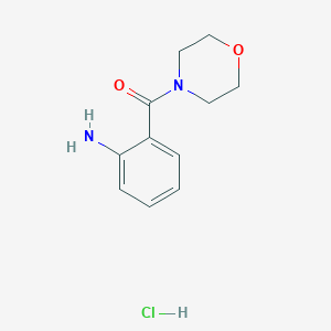 molecular formula C11H15ClN2O2 B1286236 (2-Aminophenyl)(morpholino)methanone hydrochloride CAS No. 1048648-81-2