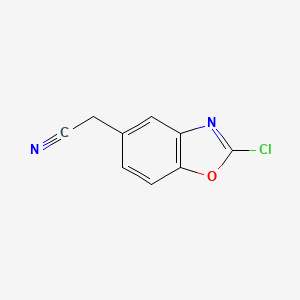 2-(2-Chlorobenzo[d]oxazol-5-yl)acetonitrile