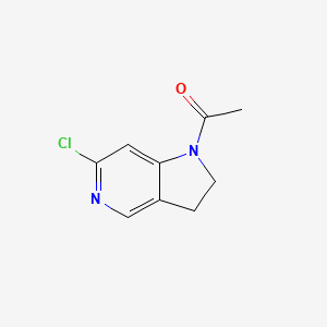 1-(6-Chloro-2,3-dihydro-1H-pyrrolo[3,2-c]pyridin-1-yl)ethanone