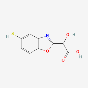 2-(Carboxy(hydroxy)methyl)-5-mercaptobenzo[d]oxazole