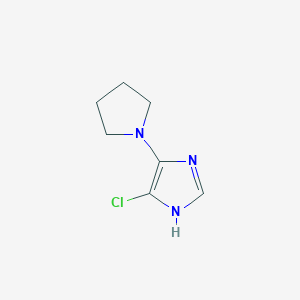 4-Chloro-5-(pyrrolidin-1-yl)-1H-imidazole