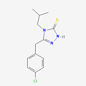 5-(4-Chloro-benzyl)-4-isobutyl-4H-[1,2,4]triazole-3-thiol