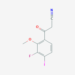 3-Fluoro-4-iodo-2-methoxybenzoylacetonitrile