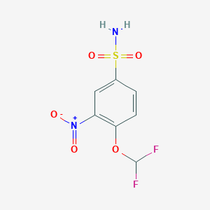 4-(Difluoromethoxy)-3-nitrobenzenesulphonamide