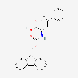 (S)-2-((((9H-Fluoren-9-yl)methoxy)carbonyl)amino)-3-(1-phenylcyclopropyl)propanoic acid