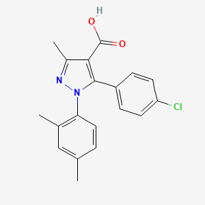 5-(4-chlorophenyl)-1-(2,4-dimethylphenyl)-3-methyl-1H-pyrazole-4-carboxylic acid