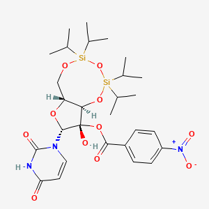 [(6aR,8R,9S,9aR)-8-(2,4-dioxopyrimidin-1-yl)-9-hydroxy-2,2,4,4-tetra(propan-2-yl)-6,6a,8,9a-tetrahydrofuro[3,2-f][1,3,5,2,4]trioxadisilocin-9-yl] 4-nitrobenzoate