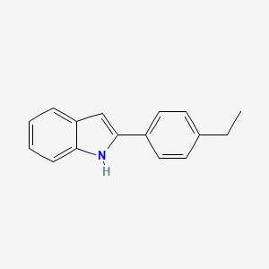 molecular formula C16H15N B1286289 2-(4-乙基苯基)-1H-吲哚 CAS No. 88514-36-7