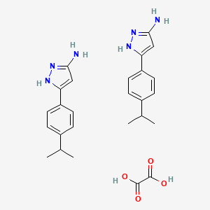 3-(4-Isopropylphenyl)-1H-pyrazol-5-amine hemioxalate