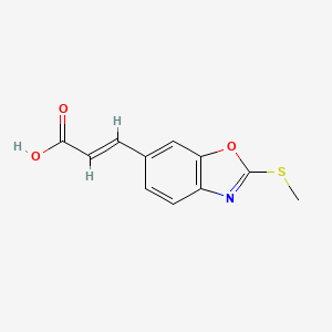 3-(2-(Methylthio)benzo[d]oxazol-6-yl)acrylic acid