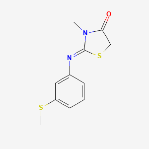 3-Methyl-2-[(Z)-3-methylsulfanyl-phenylimino]-thiazolidin-4-one