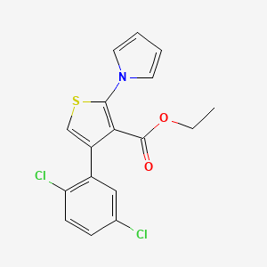 ethyl 4-(2,5-dichlorophenyl)-2-(1H-pyrrol-1-yl)thiophene-3-carboxylate