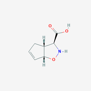 (3S,3AR,6aR)-3,3a,4,6a-tetrahydro-2H-cyclopenta[d]isoxazole-3-carboxylic acid