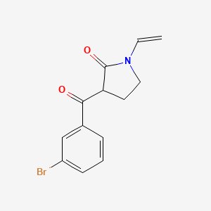 molecular formula C13H12BrNO2 B1286305 3-(3-Bromobenzoyl)-1-vinylpyrrolidin-2-one CAS No. 878209-06-4