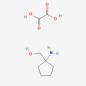 molecular formula C8H15NO5 B1286307 (1-氨基环戊基)甲醇草酸盐 CAS No. 1177354-53-8