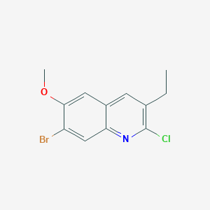 7-Bromo-2-chloro-3-ethyl-6-methoxyquinoline