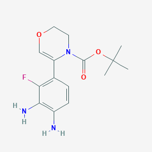 tert-butyl 5-(3,4-diamino-2-fluorophenyl)-2H-1,4-oxazine-4(3H)-carboxylate