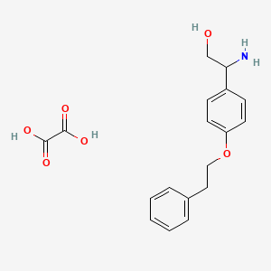 molecular formula C18H21NO6 B1286313 2-Amino-2-[4-(2-phenylethoxy)phenyl]ethanol oxalate 