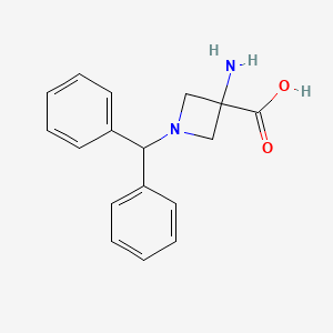 3-Amino-1-benzhydryl-azetidine-3-carboxylic acid