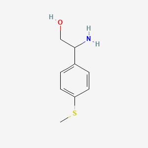 molecular formula C9H13NOS B1286317 2-Amino-2-[4-(methylthio)phenyl]ethanol CAS No. 910443-19-5