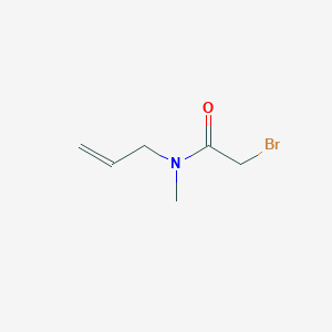 molecular formula C6H10BrNO B12863181 2-bromo-N-methyl-N-(prop-2-en-1-yl)acetamide 