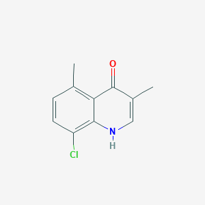 molecular formula C11H10ClNO B12863211 8-Chloro-3,5-dimethylquinolin-4-ol 