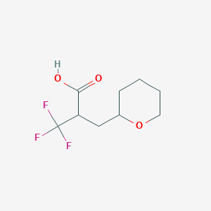 3,3,3-Trifluoro-2-(tetrahydro-2H-pyran-2-ylmethyl)propanoic acid