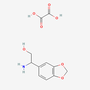 molecular formula C11H13NO7 B1286323 2-Amino-2-(1,3-benzodioxol-5-YL)ethanol oxalate CAS No. 1177327-22-8