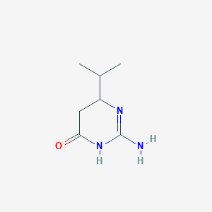 2-Amino-6-(propan-2-yl)-3,4,5,6-tetrahydropyrimidin-4-one