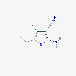 2-Amino-5-ethyl-1,4-dimethyl-1H-pyrrole-3-carbonitrile