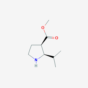 (2R,3R)-Methyl 2-isopropylpyrrolidine-3-carboxylate