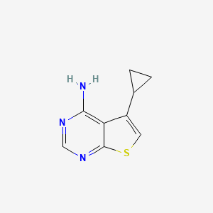 B1286354 5-Cyclopropylthieno[2,3-d]pyrimidin-4-amine CAS No. 952958-80-4