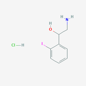 molecular formula C8H11ClINO B1286365 盐酸 2-氨基-1-(2-碘苯基)乙醇 CAS No. 1009330-05-5
