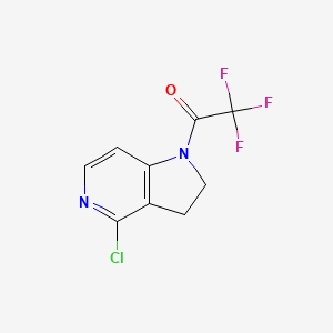 1-(4-chloro-2,3-dihydro-1H-pyrrolo[3,2-c]pyridin-1-yl)-2,2,2-trifluoroethan-1-one