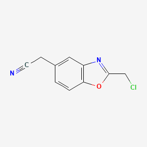 2-(Chloromethyl)benzo[d]oxazole-5-acetonitrile