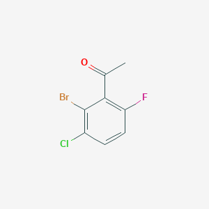 1-(2-bromo-3-chloro-6-fluorophenyl)ethanone