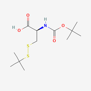 molecular formula C12H23NO4S2 B1286385 Boc-Cys(StBu)-OH CAS No. 30044-61-2